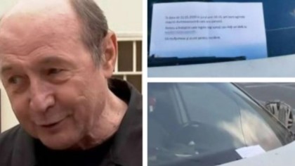 Ce bilet i-a lăsat Traian Băsescu în parbriz șoferului căruia i-a lovit mașina? I-a scris că...